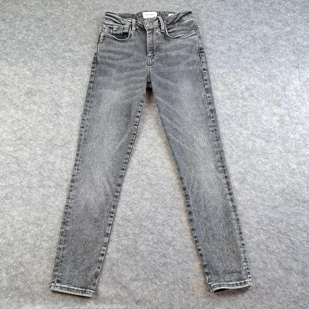 Frame Jeans Womens 1 US 23-28 Gray Le One Skinny Mid Rise Stretch Denim Pants